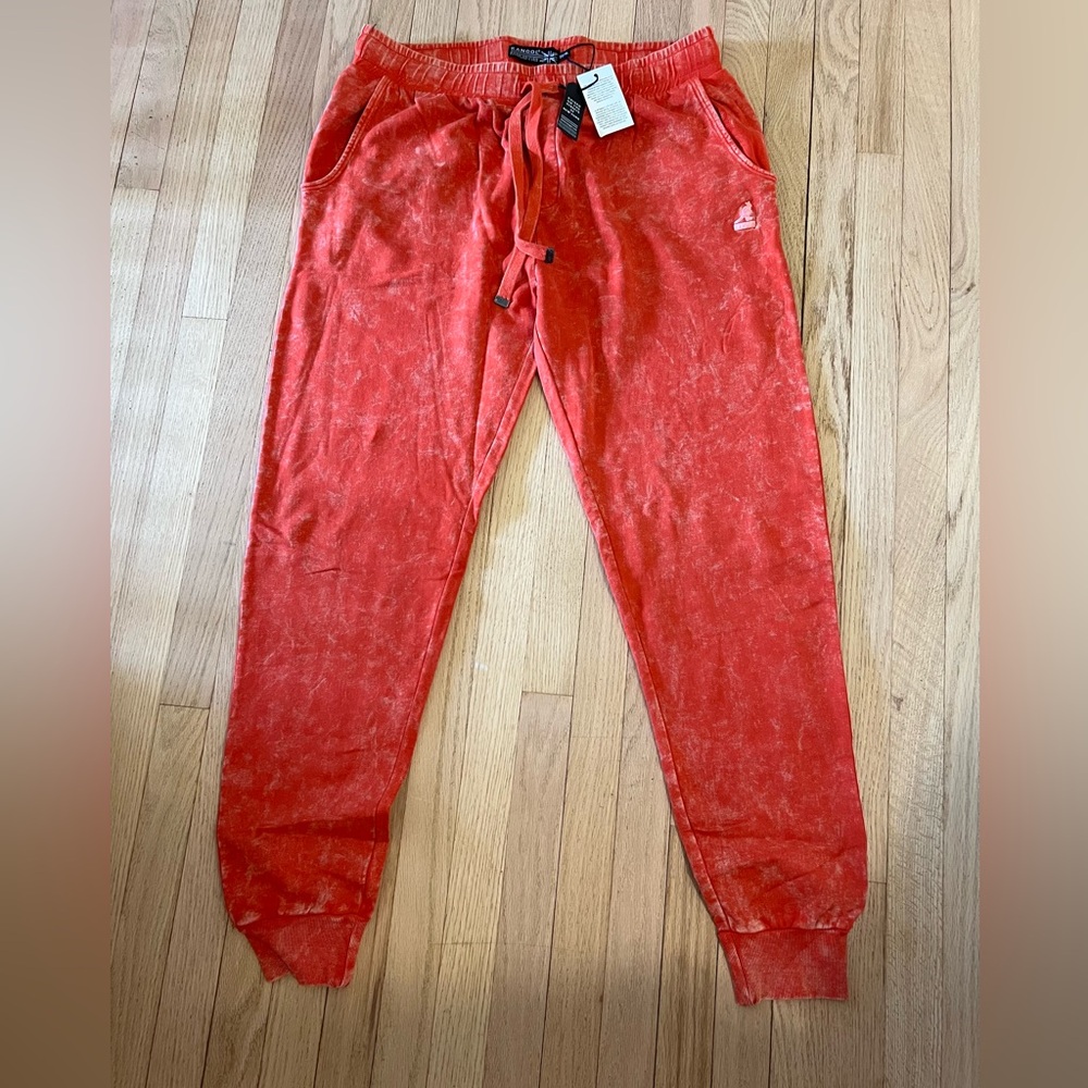 KANGOL Men's Acid Wash Joggers